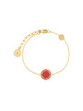 logo disc bracelet