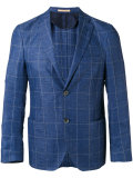 checked blazer