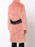 long faux-fur coat