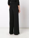 wide leg pleated trousers