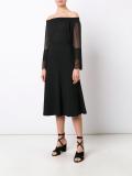 off-shoulders sheer blouse