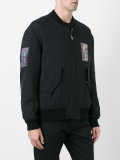 patch detailed bomber jacket