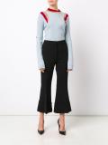 colour block ribbed jumper