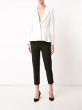 one button tuxedo blazer
