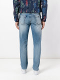 faded straight-leg jeans