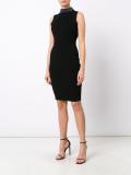 embellished high neck dress