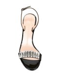 crystal embellished slingback sandals