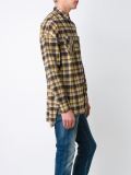 checked chest pockets shirt