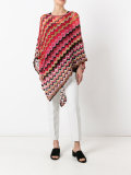 asymmetric draped poncho