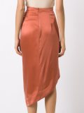 silk midi skirt