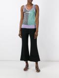striped knit tank top