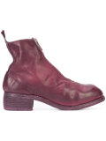 front zip ankle boots