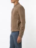 banded collar jacket