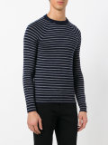striped crew neck jumper
