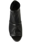 mesh panel wedge sandals 