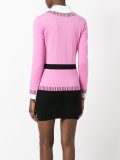 illusion print sweater dress