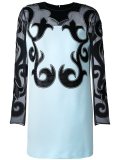 arabesque appliqué dress