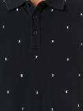 embroidered letters polo shirt
