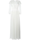 long lace panel dress 