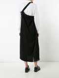pleated detail shift dress