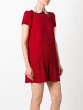 birds collar dress
