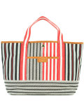 striped tote