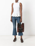 ring handle vinyl tote bag