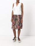 watercolour print skirt