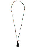 bead and tassel pendant necklace