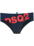 slanted logo swim briefs