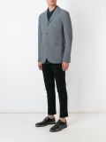patched pockets notched lapels blazer