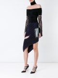 asymmetric cut out skirt