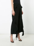 ruffle detail cropped trousers