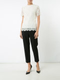 lace shortsleeved blouse