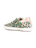 leopard pattern sequinned sneakers
