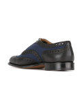 contrast panel derby shoes