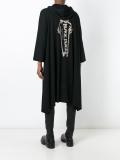 长款印花连帽衫