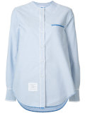 embroidered collar shirt