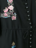 cut-out detail buttoned dress