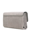 logo embossed clutch