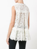 sleeveless lace top