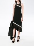 embroidered racer-back dress