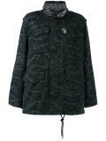 camouflage print oversized jacket