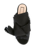 knot detail wedge sandals