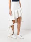 ruffled asymmetric skirt 