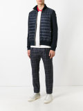 padded front knitted cardigan