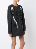 velvet patchwork sweatshirt