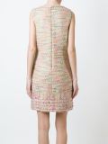 sleeveless tweed dress
