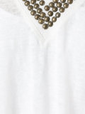 metallic embellished blouse