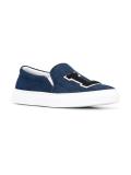 LA denim slip-on sneakers